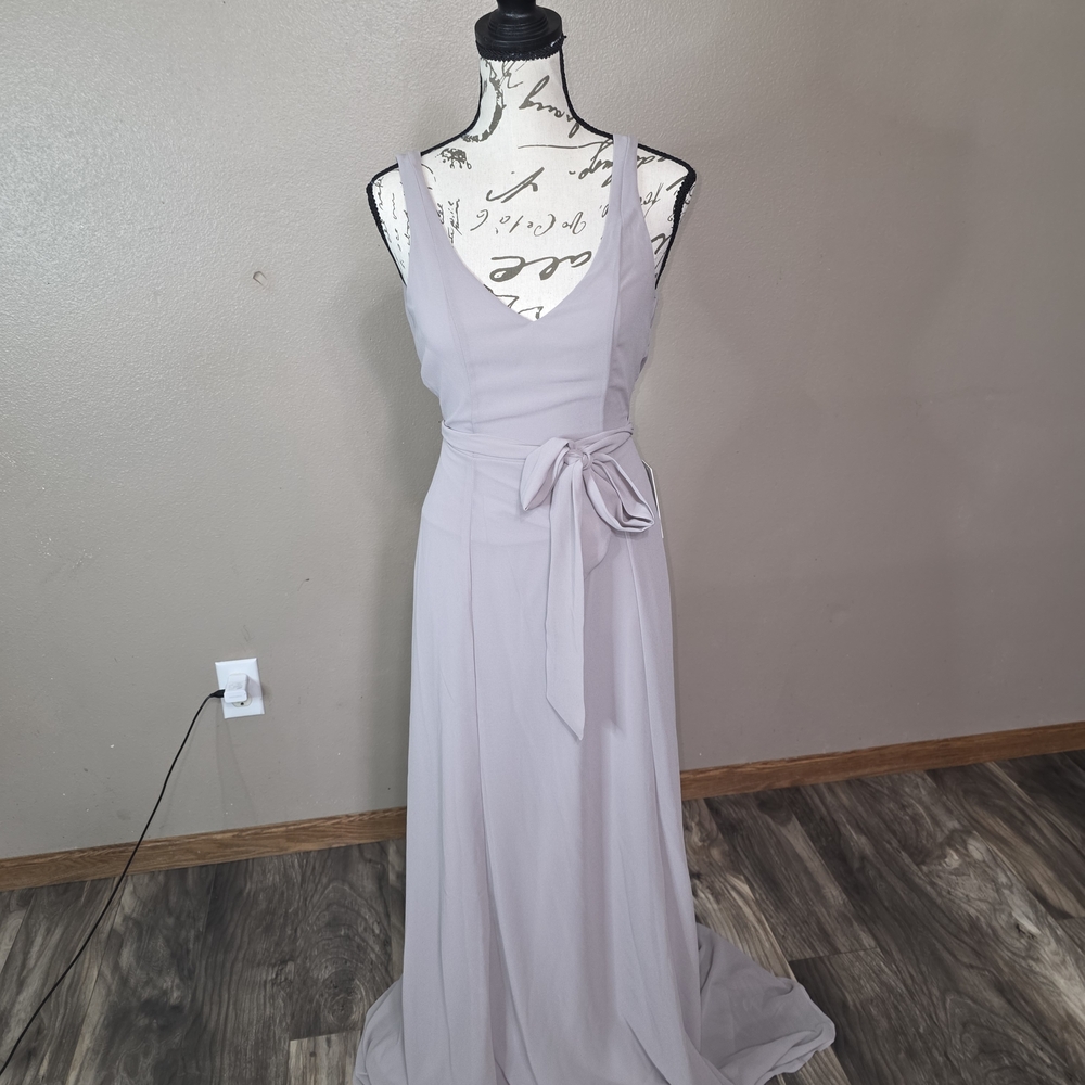 Show Me Your MuMu Dove Gray Jenn Maxi Dress